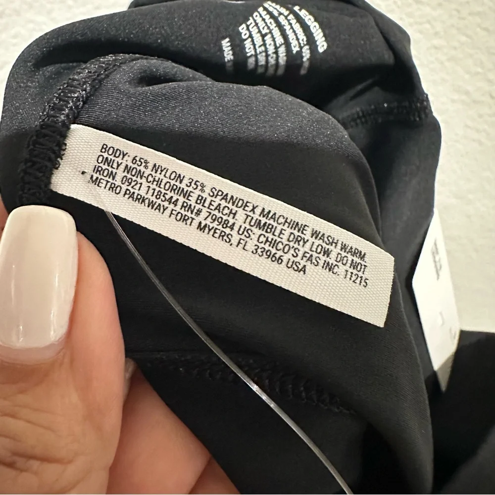Soma 360 High-Rise 7/8 Leggings Black SZ S - Picture 10 of 15